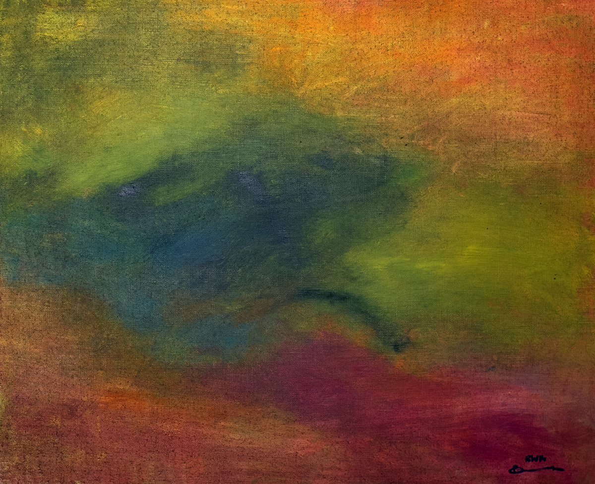 Abstraktes expressives Ölbild von Raphael Walenta aus dem Jahr 2014. Besuchen sie meine Webseite unter https://www.michelangelo.at.