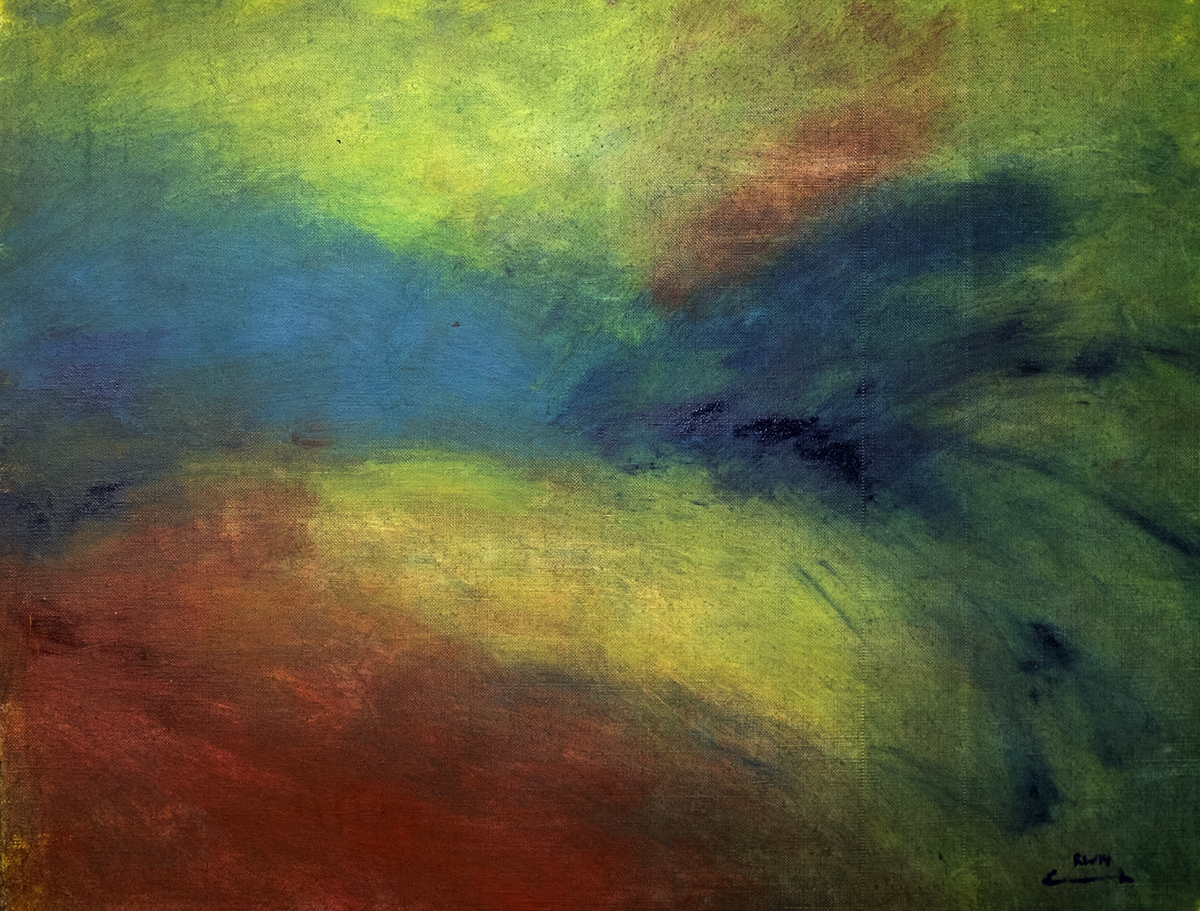 Abstraktes expressives Ölbild von Raphael Walenta aus dem Jahr 2014. Besuchen sie meine Webseite unter https://www.michelangelo.at.