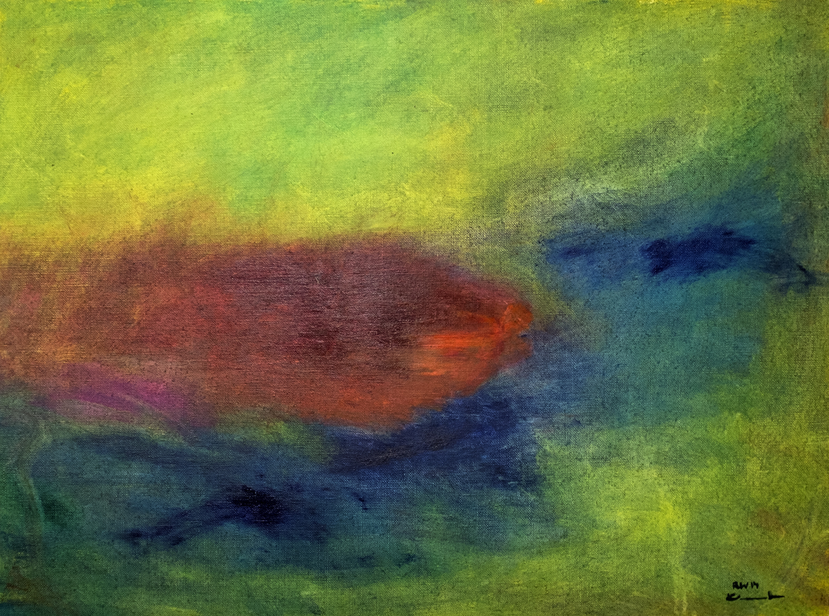 Abstraktes expressives Ölbild von Raphael Walenta aus dem Jahr 2014. Besuchen sie meine Webseite unter https://www.michelangelo.at.