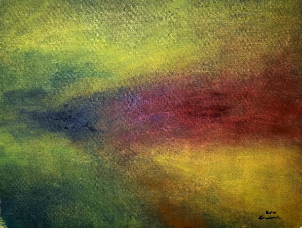 Abstraktes expressives Ölbild von Raphael Walenta aus dem Jahr 2014. Besuchen sie meine Webseite unter https://www.michelangelo.at.