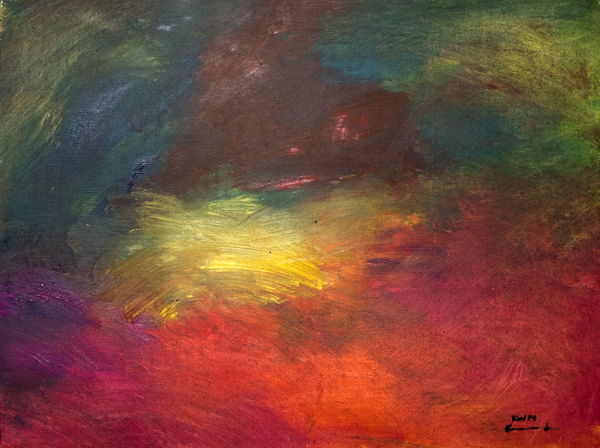 Abstraktes expressives Ölbild von Raphael Walenta aus dem Jahr 2014. Besuchen sie meine Webseite unter https://www.michelangelo.at.