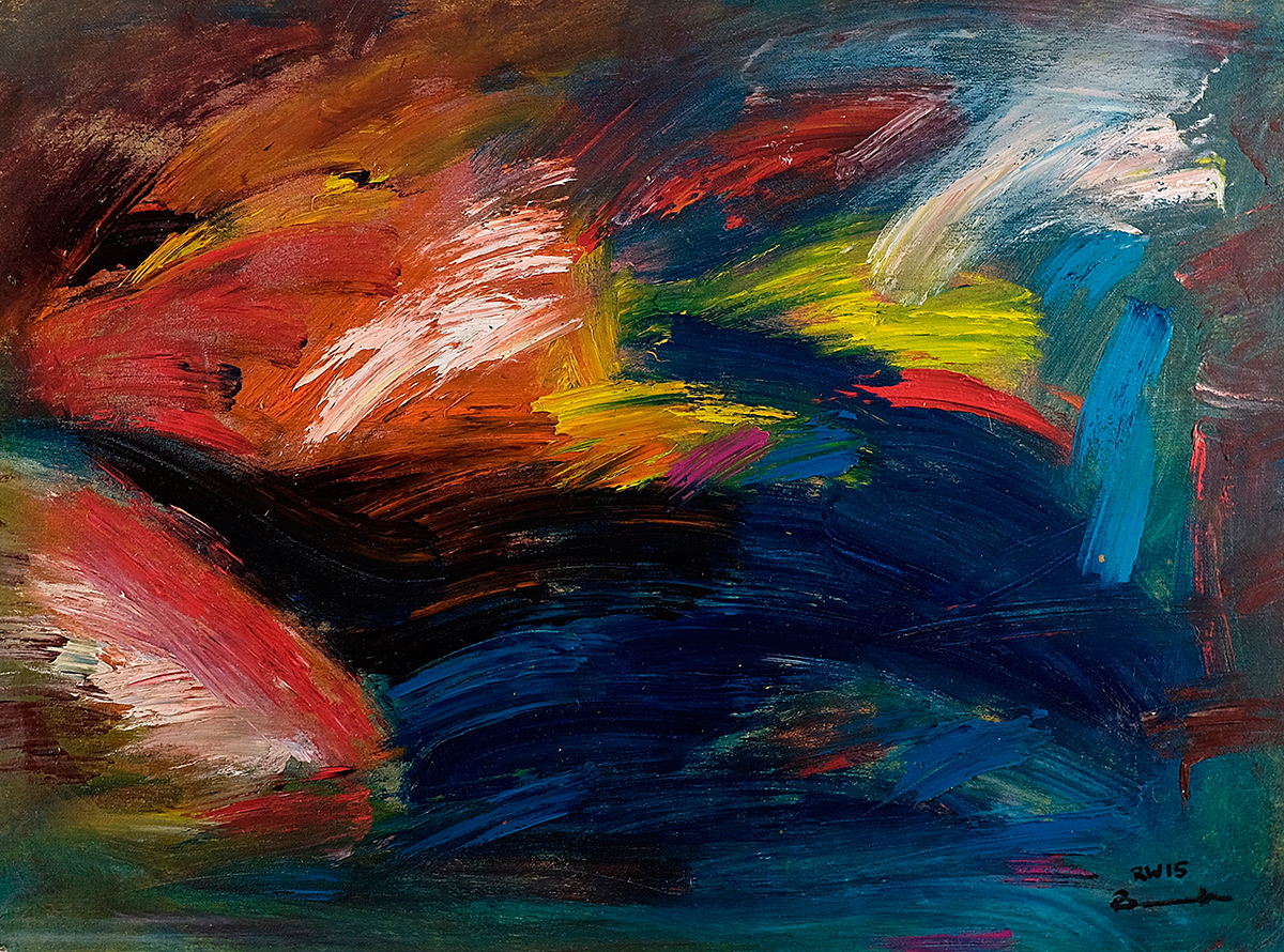 Ölbild von Raphael Walenta aus dem Jahr 2015 Ohne Titel © by Raphael Walenta
